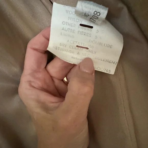 Classic Tan Pea Coat - Picture 8 of 9